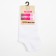 Women's socks "trackers", white color, size 23-25