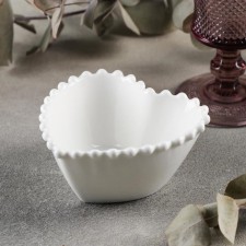 Porcelain magistro “heart”, 260 ml, d = 11.5, white color