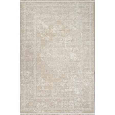 Rectangular carpet Valentis mikonos, size 200x400 cm, color Cream/Cream