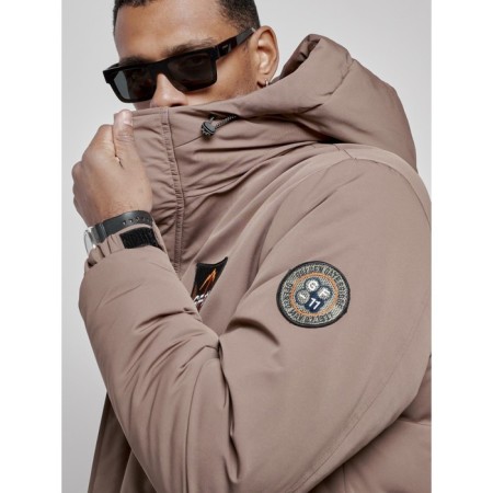 Male Winter jacket, size 54, brown color-12