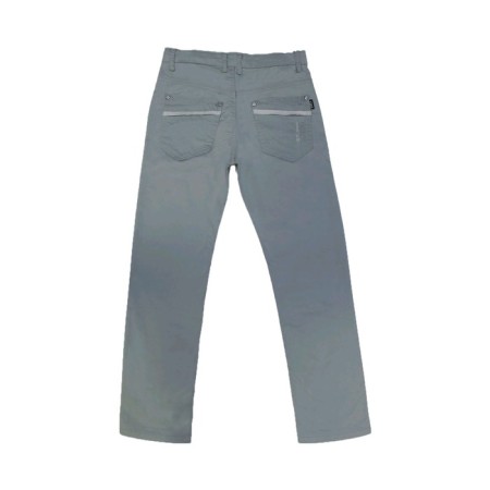 Pants for boys, height 152 cm, gray-green color-1
