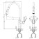 Kitchen mixer Rush Denis DN0335-23, single-leaf, with swiveling, chrome
