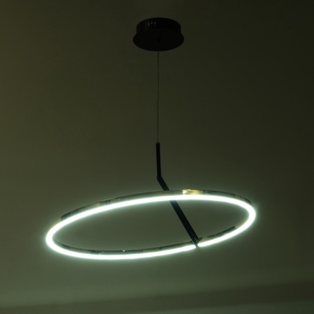 Lamp with DDD "Holly" LED 48W 3000-6000K black and gold 60x60x22 cm-2