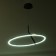 Lamp with DDD "Holly" LED 48W 3000-6000K black and gold 60x60x22 cm
