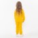 Costume (jumper, trousers), children, yellow color, height 134 cm