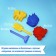 Set for playing in sand No. 108 (3 molds for sand, rake, scoop)
