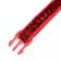 Two -layer collar with Fasteks "Glamur" 30 x 1 cm, red