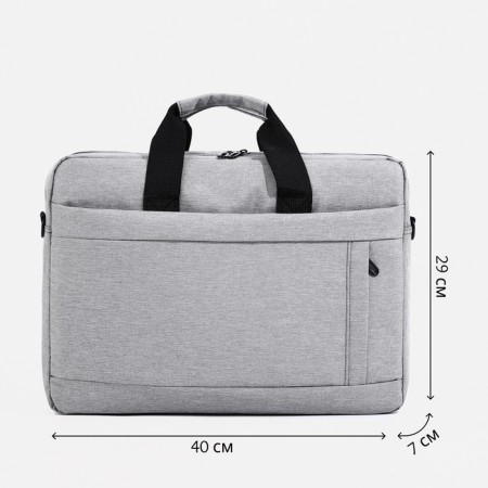 Laptop bag, gray color-1