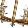 Suspended chandelier Albert 10XE14 40W, size 85x85x53-115 cm, bronze color