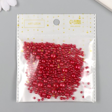 Beads for creativity plastic "Round. Temptation" d = 3-8 mm, set 10 grams-3
