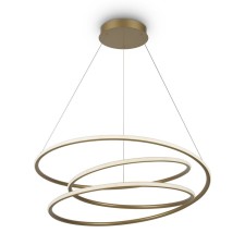 Suspension lamp Maytoni Mod100PL-L88BSK1, 3XLED, 78W, 73x320 cm, 4800lm, brass color