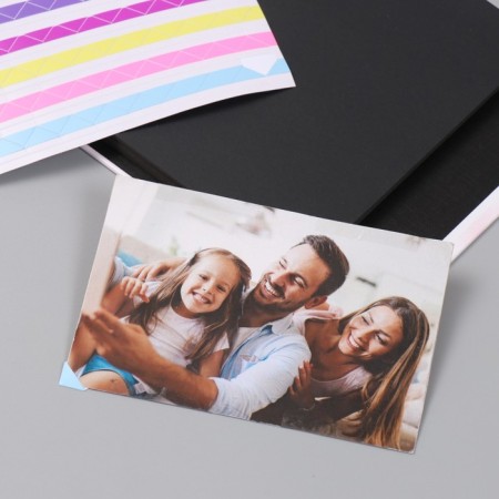 Photo album 25 sheets (stickers+rings) "Sweets. Tenderness" embossing gold 19x27x3 cm-6