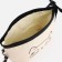 Cosmetic bag with a zipper, with a lining, beige color