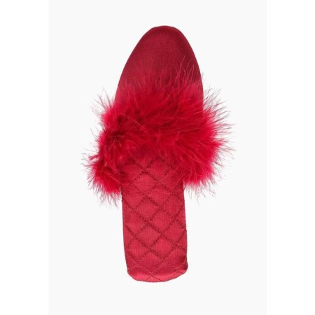 Slippers # 9 women, size 37, burgundy color-2