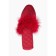 Slippers # 9 women, size 37, burgundy color