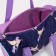 Sports bag with lightning, long belt, blue/lilac color