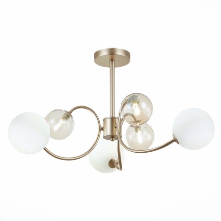 Ceiling EVOLUCE lamp. Sle220922-06. FORMAE. 6x5 watts, G9, 4000k, 67x67x36 cm, golden color