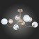 Ceiling EVOLUCE lamp. Sle220922-08. FORMAE. 8x5 watts, G9, 4000k, 79x79x38 cm, golden color