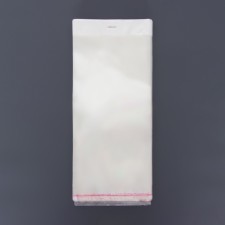 BOPP package with an adhesive valve, transparent 20 x 40/4 cm, euros, 30 μm