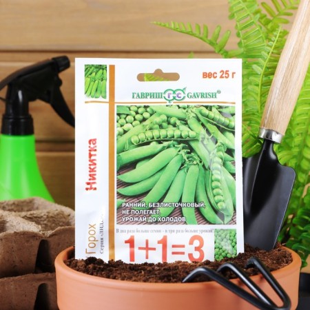 Seed peas 1+1 "Nikita", 25 g-4