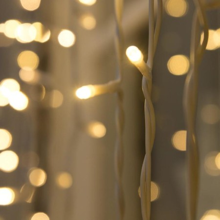 Garland "Curtain" 2 × 6 m, IP44, UMS, white thread, 1440 LED, warm white glow, 220 V-1