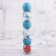 Set of balls plastic D-5 cm, 6 pcs "Winter Fairy Tale" Blue-Great