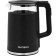 Electric kettle Oursson EK17333WD/BL, plastic, glass flask, 1.7 l, 2200 watts, black