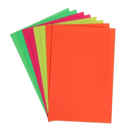 Color self -adhesive A4, 8 sheets, 4 colors, fluorescent, 80 g/m2-2