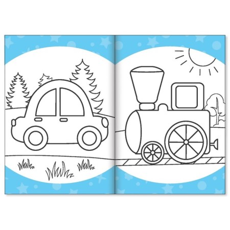 Coloring on the road, set, 6 pcs. 20 p.-8