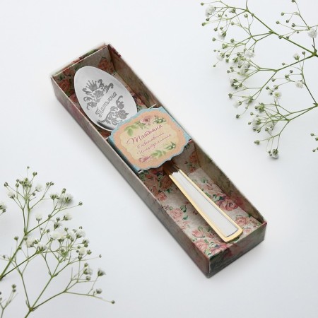A teaspoon spoon with an engraving "Tatyana", in a gift box, 3 x 15 cm.-6