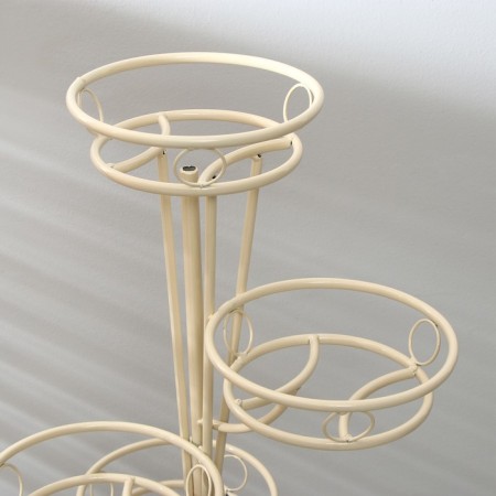 Flowers stand, floor, 5 pots, d = 17 cm, white, "consul"-1
