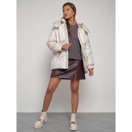 Winter jacket, size 44, beige color-14