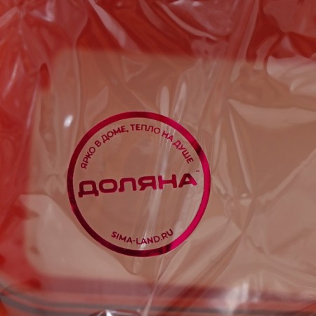 Lunch-Box Plastic Dolyana "Classics", 2 compartments, 18 × 18 × 6 cm, color mix-8