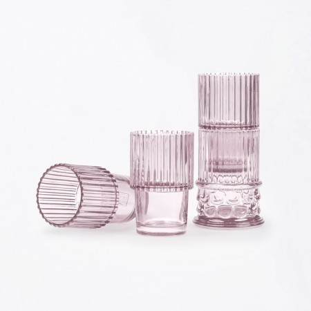 Set of glasses doiy athena, 4 pcs, color pink color-3