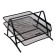 Paper tray is horizontal 2-level, Erichkrause Compass Classic, metal mesh, black