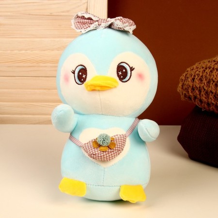 Soft toy "Penguin", size 22 cm, blue color