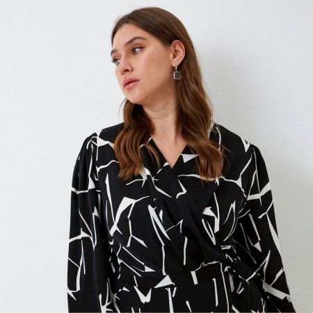 Women's dress Mist, Plus-Size, R.50, Black-1