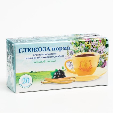 Herbal collection "Glucose norm. Antidiabetic ", filter package, 20 pcs,-4