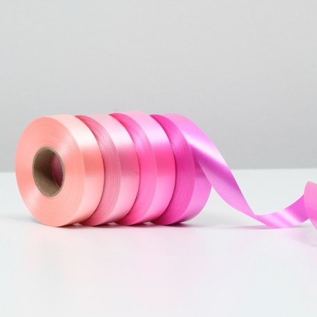 Lent for decor and gifts, pink mix, 2 cm x 45 m-1