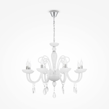 Maytoni Dia011PL-08W, E14, 8x40 W, 710x710x1840 mm, white-2