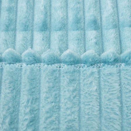 Plaid Vertical 200x220cm, Blue Wave, Velsoft 280g/M, Polyester 100%-2