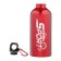 Water bottle, 650 ml, Master K, 21 x 7 cm, aluminum case. Red