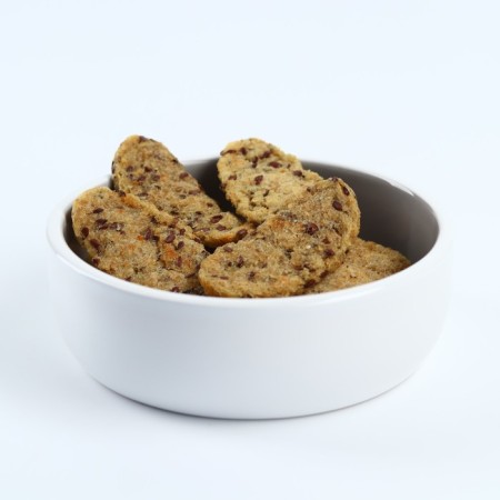 Dog treats natural petlab: cod crachers with flax seeds, 40 g.-5