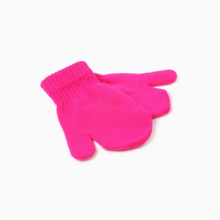 Baby mittens minku, raspberry color, 12 cm