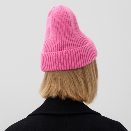 Women's hat minku with lapel, size 54-56, pink color-2