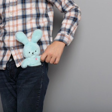 Soft toy "Hare Sam", 23 cm-3