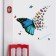 Interior plastic sticker "Flight of butterflies" 30x60 cm