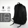 Youth backpack with a zipper, 4 pockets, black color