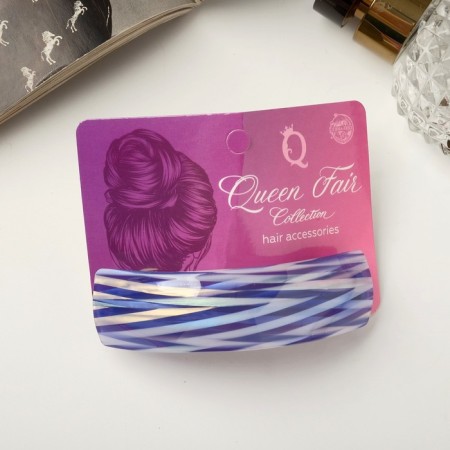 Hair hairpin "Wanda" lanes overflow, 9 cm, mix-3