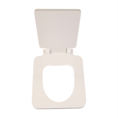 Silent toilet seat, 38 × 50 cm, with a square lid, polystyrene foam-8